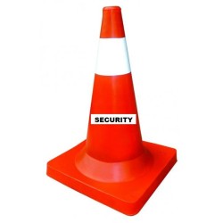 CONE FOR SECURITY DEPT USAGE , 30'' TRAFFIC CONE C/W SILVER REFLECTIVE