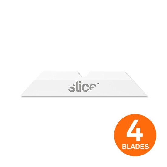 SLICE REPLACEMENT BLADES, BOX CUTTER BLADE, CERAMIC, WHITE, POINTED TIPS 
