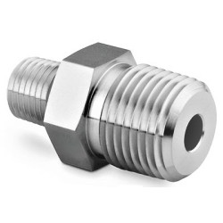 316 RED. NIPPLE , 3/8" X 1/2"