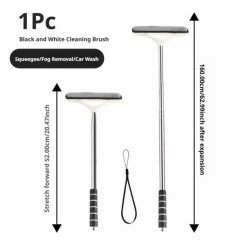 190mm Glass Window Cleaner Squeegee, 52cm-160cm Handle