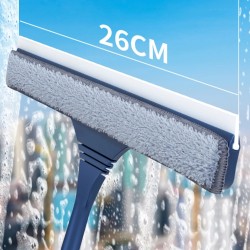 260mm, 2-in-1 Window Mesh Screen Brush Window Cleaner Magic Broom Wiper Telescopic Long Handle 102-135cm