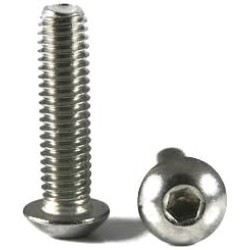 S/STEEL BUTTON SCREW M6 X 8MM