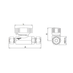 316 , 210-S-8 , SUPERLOK , SBVL,COMPLETE WITH KEY , 1/2"