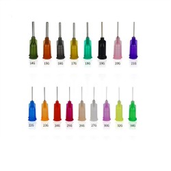 18G , Green,0.84mm ID X 1.27mm OD , Screw Needle 12mm Length , Total Length 30mm ,500pcs/pkt 18G , Green,0.84mm ID X 1.27mm OD , Screw Needle 12mm Length , Total Length 30mm ,500pcs/pkt