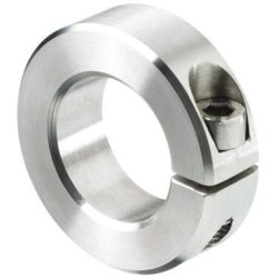 Clamp Collars, One Piece Clamp Screw, Bore 28mm, OD 48mm, W 15mm, Stainless Steel