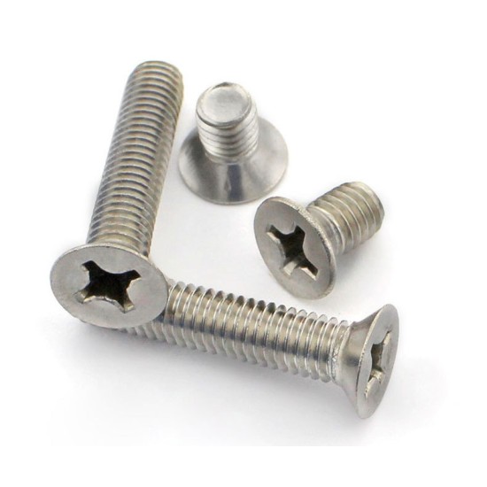 SUS CSK Machine , M3 X 0.5 X 8mm Length Screw