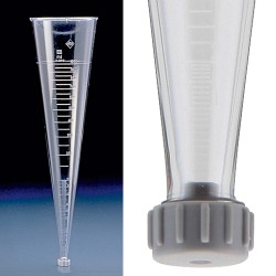 Imhoff sedimentation cone, plastic, 1 lit