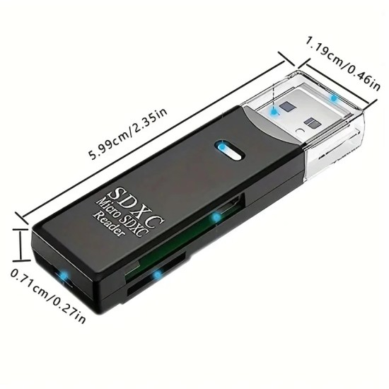 2 in 1 Card Reader USB 3.0 Memory Cards Support SD TF Card high-speed transmission mobile computer flash disk Adapte
