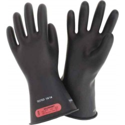 SALISBURY E011B/9, Lineman Gloves Class 0, Size 9, length 11in 