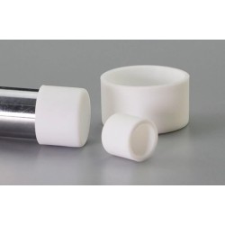 White Round Silicone Rubber Sheath Silicone Rubber Cap, ID7.7mm  X OD11mm X 13mm Height , 10pcs/pkt