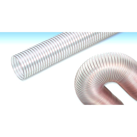 8" SPRING FLEXIBLE DUCTING HOSE PU-90°C,6MTR