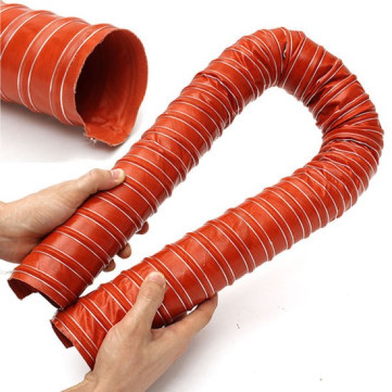 8" x 4mtr Silicone Flexible Duct Hose ,heat temperature 260°C