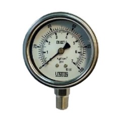4" X bottom 3/8" BSPT, 0-200PSI/0-14kg/cm, SUS 316 Pressure Gauge (no oil filled) 
