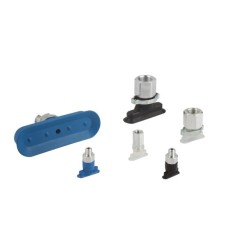 Flat suction pad (oval) ,Size: 45 x 15 mm ,Nitrile rubber