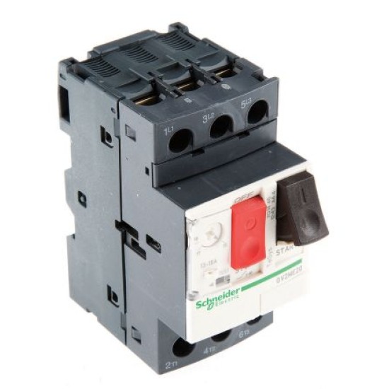 Motor Protection Circuit Breaker; TeSys GV2 Thermal Magnetic; 18A; 3 Pole; 690 VAC 