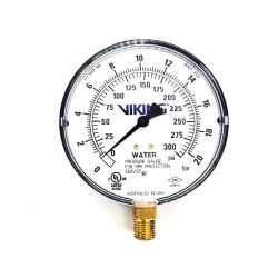 3/8" Bottom  X 4"(95mm) Sprinkler Gauge ,0-300psi/0-200bar, FM approval ,Viking VWATERSF