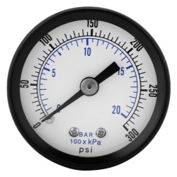 WIKA Type 111.10S 4" X1/4"NPT ,Sprinkler Gauge ,0-300psi/0-20bar, FM approval