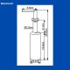 1000ml Brass Silver Head Soap Dispenser with PVC Bottle,sink hole size: 28-40mm