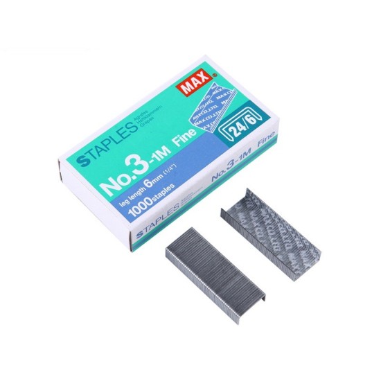 Max Bullet 24/6-1M, 1000pcs/box , For HD50