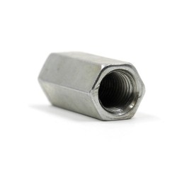 12mm Length X 6mm Hex 10mm ,SUS 304 Long Nut , Thread Length 6-7mm
