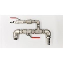 Inlet ITO lid Swap Fitting Set , SUS , With Non Return Spring Check Valve