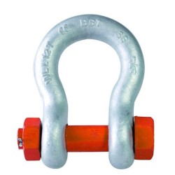 2" (WLL 35 Ton) HG6213 galvanized dee bolt & nut shackle (BST) SF 6:1