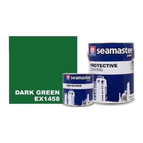 Seamaster Epolux 9320-EX1458B, Dark Green, 5 lit (4 litres Base + 1 litre Hardener),Epoxy Floor Coating