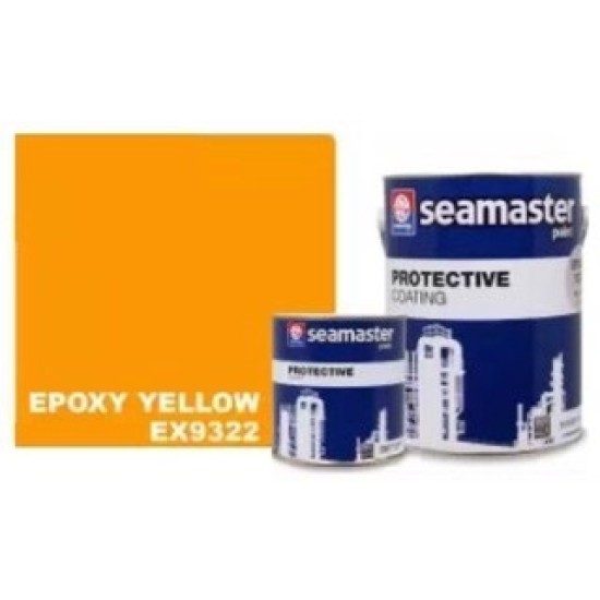 Seamaster Epolux 9320-EX9322B, Yellow, 5 lit (4 litres Base + 1 litre Hardener) ,Epoxy Floor Coating