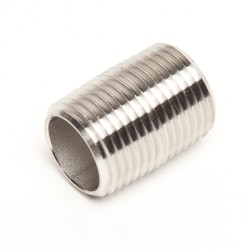 1/2" X 1" Length SUS Full Thread Nipple , BSPT 14g