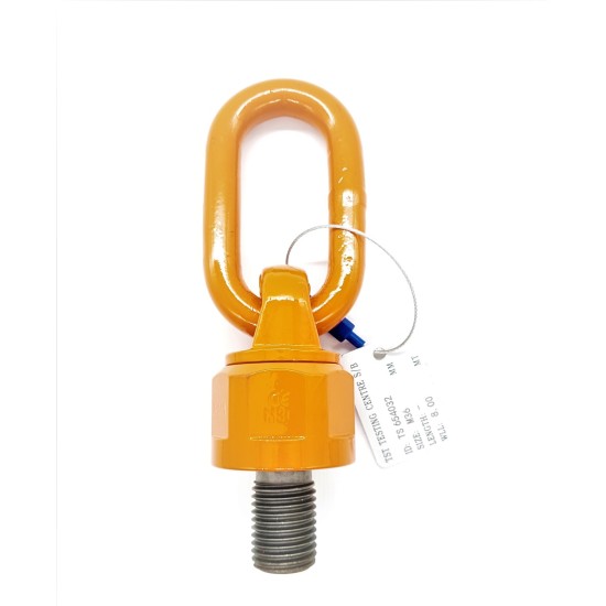 Calibration for 8ton M36  x  54mm Len Swivel Lifting c/w Test Cert &amp; Safety Tag 