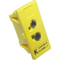 Universal Thermocouple Snap-In Panel-Jack, Female Connector Only, Type K
