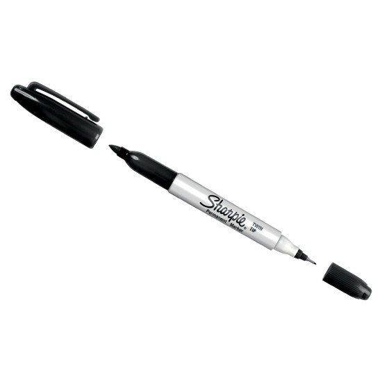 Pen, Permanent Marker, Black, Fine Tip, Ultra Fine Tip ,(12PCS/BOX)