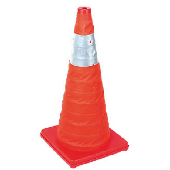 28" Retractable safety cone ,with lighting on top of cone