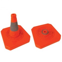 28" Retractable safety cone ,with lighting on top of cone