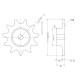 RF2100R-SS-1B1100T-SUS Sprocket , 11T, RF2100R,ID110MM XD20mm X 85mm center ID RF2100R-SS-1B1100T-SUS Sprocket , 11T, RF2100R,ID110MM XD20mm X 85mm center ID