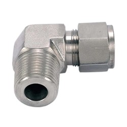 SS316 Male Elbow 3/4" Tube OD x 1/2" Male Thread NPT  SS316 Male Elbow 3/4" Tube OD x 1/2" Male Thread NPT