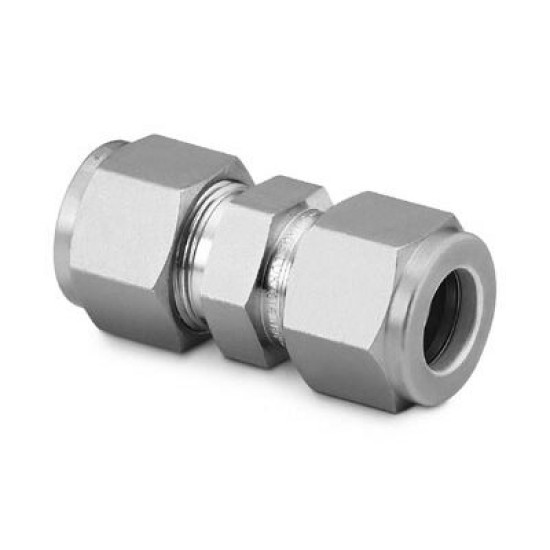 Stainless Steel Tube Fitting, Union, 1/4 in. Tube OD