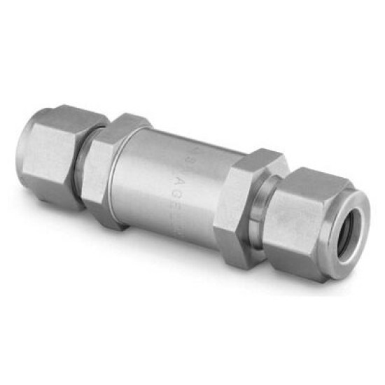 Stainless Steel In-Line Particulate Filter, 1/8 in.Tube Fitting, 15 Micron Pore Size