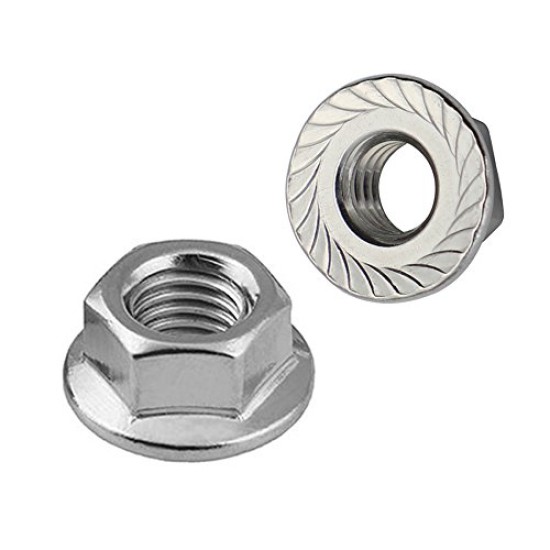 S/Steel Flange Nut ,M10