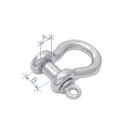 5/8", 3 tons SUS Anchor Shackle ,A19mm ,B27mm , Depth 58mm