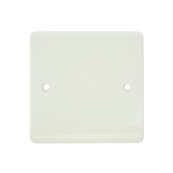 Single Blank Pvc White Socket 13amp plate only