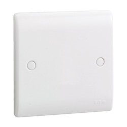 Single Blank Pvc White Socket 13amp plate only