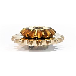 19T , SUS SPROCKET GEAR ,16T SPIRAL BRASS GEAR HEAD, NPR