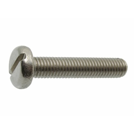 SUS Slotted Pan Head Machine Screw 2-56 X 7/16", 150pcs/pkt