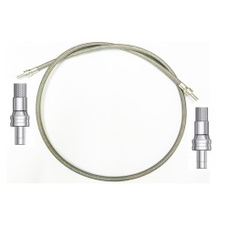 ARGON GAS, 1MTR STAINLESS STEEL FLEX.HOSE 