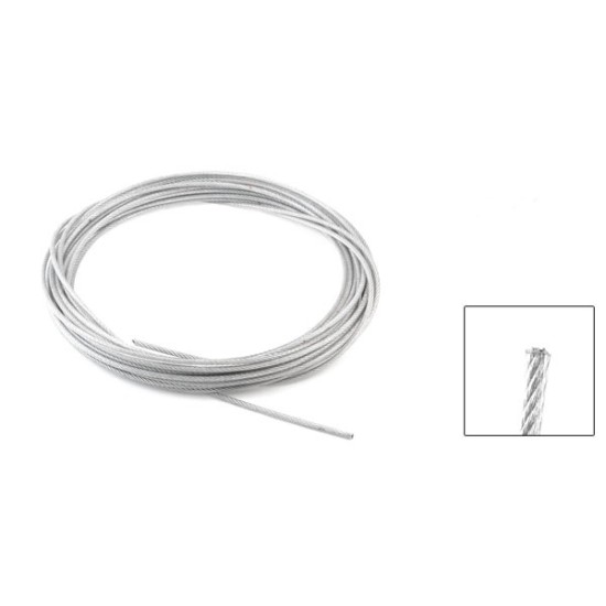 1MM S/STEEL WIRE C/W CLEAR COATED, 10MTR, Sleeve Joint
