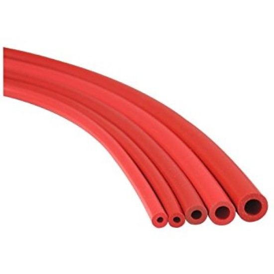 Silicone Rubber Tubing ,Redish-Orange ,3/4" X 1/2"  X 100mtr, Rough Surface