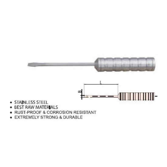 M6  X150mm SUS 304 Screwdriver Slotted, 6pcs/box