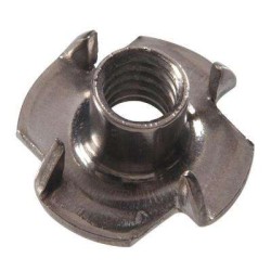 SUS ,304, 1/2" X 13G X Installed Length 13.4mm ,Flange OD 1 1/4" X thickness 2.0mm , 4 Jaw Flange Nut , 100pcs/pkt