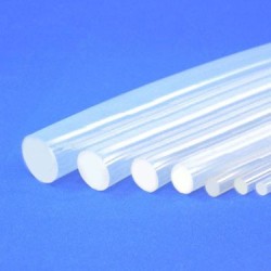 OD M8 Silicone Rod, Translucent, 50mtrs/roll 